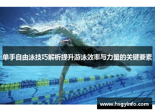 单手自由泳技巧解析提升游泳效率与力量的关键要素
